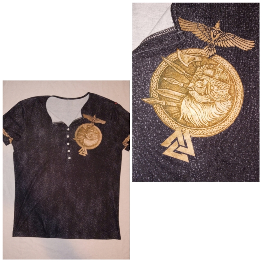 Norse God Tee Shirt Mythology Fantasy Summer Novelty Goth Punk Grunge Unisex